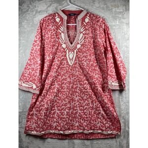 Sulu Collection TUNIC 10 Toni 2 TUNIC NWT Sz 10. Embroidered Cotton Ret $174